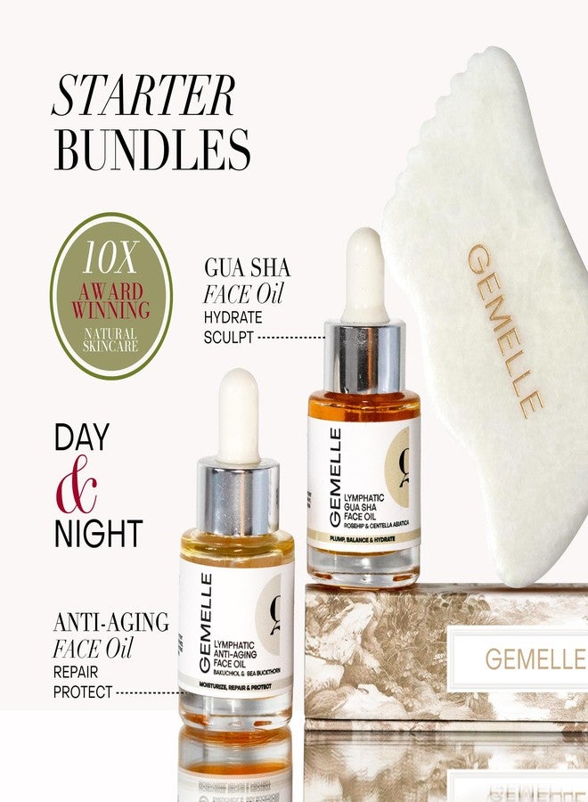 GEMELLE Lymphatic Gua Sha Face Oil | 10x Award Winner | Vitamin C,E & A | Detox, Plump, Sculpt, Hydrate | High-Altitude Rosehip | Natural Botanical for Gua Sha Facial Tools, Lymphatic Drainage - 15ml - Image 5